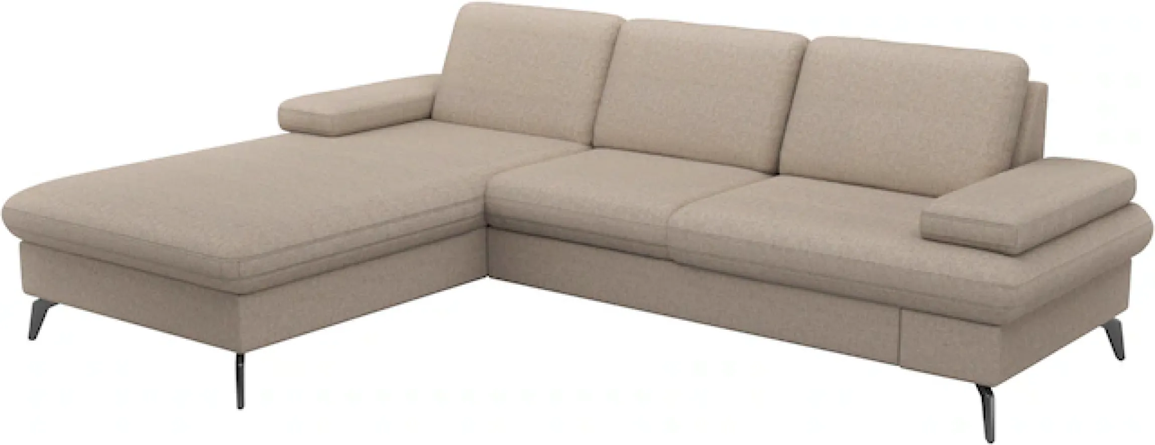 sit&more Ecksofa »Morris Jubi L-Form, B: 247 cm« mit Armteilfunktion & 1 Zierkissen, optional Schlaffunktion