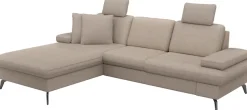 sit&more Ecksofa »Morris Jubi L-Form, B: 247 cm« mit Armteilfunktion & 1 Zierkissen, optional Schlaffunktion