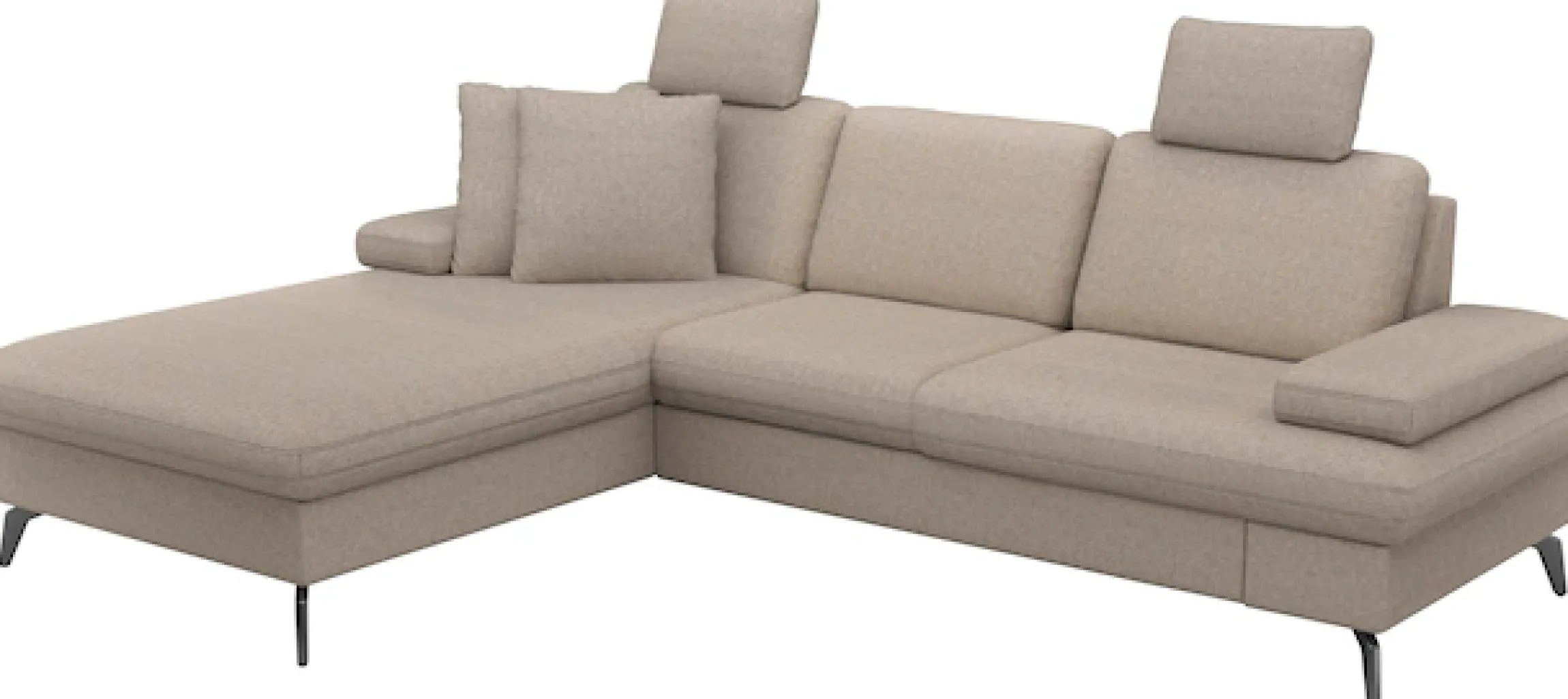 sit&more Ecksofa »Morris Jubi L-Form, B: 247 cm« mit Armteilfunktion & 1 Zierkissen, optional Schlaffunktion
