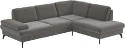 sit&more Ecksofa »Morris L-Form, inkl. Sitztiefenverstellung« wahlweise mit Armteilverstellung, Schlaffunktion & Bettkasten