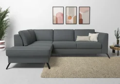 sit&more Ecksofa »Olsen L-Form« inklusive Sitztiefenverstellung, optional Schlaffunktion, 15cm hoch