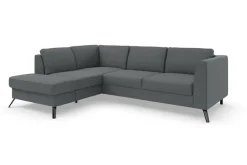 sit&more Ecksofa »Olsen L-Form« inklusive Sitztiefenverstellung, optional Schlaffunktion, 15cm hoch