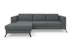 sit&more Ecksofa »Olsen L-Form« inklusive Sitztiefenverstellung, optional Schlaffunktion, 15cm hoch