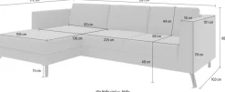 sit&more Ecksofa »Olsen L-Form« inklusive Sitztiefenverstellung, optional Schlaffunktion, 15cm hoch