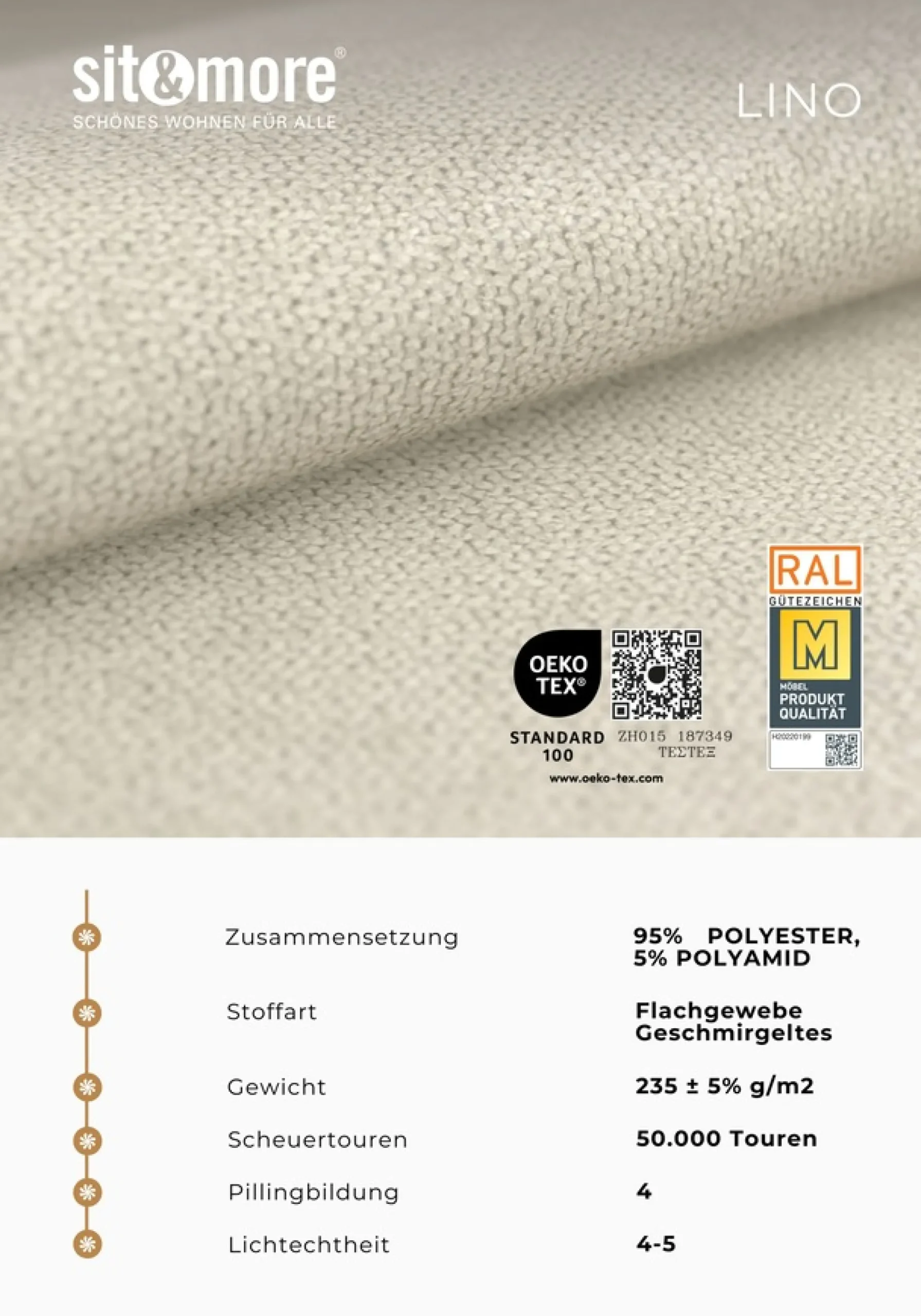 sit&more Ecksofa »Scrabble« Modernes Design in verschiedenen Stoffarten