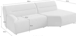 sit&more Ecksofa »Scrabble« Modernes Design in verschiedenen Stoffarten
