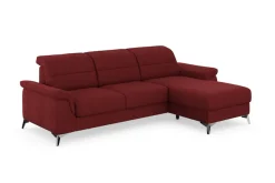 sit&more Ecksofa »Sinatra L-Form« mit Recamiere, optinal mit Kopfteilverstellung und Armteilfunktion