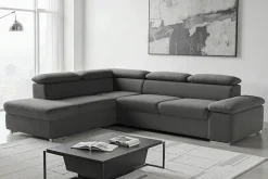 sit&more Ecksofa »Valantine L-Form, B: 272 cm, Armteilverstellung, Kopfteilverstellung« Armteilverstellung, Wellenunterfederung, modernes Design