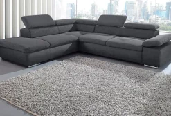 sit&more Ecksofa »Valantine L-Form, B: 272 cm, Armteilverstellung, Kopfteilverstellung« Armteilverstellung, Wellenunterfederung, modernes Design