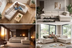 sit&more Ecksofa »Valantine L-Form, B: 272 cm, Armteilverstellung, Kopfteilverstellung« Armteilverstellung, Wellenunterfederung, modernes Design