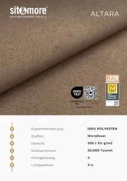 sit&more Ecksofa »Valantine L-Form, B: 272 cm, Armteilverstellung, Kopfteilverstellung« Armteilverstellung, Wellenunterfederung, modernes Design