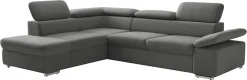 sit&more Ecksofa »Valantine L-Form, B: 272 cm, Armteilverstellung, Kopfteilverstellung« Armteilverstellung, Wellenunterfederung, modernes Design