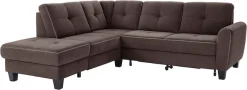 sit&more Ecksofa »Varese L-Form« mit Federkern, wahlweise mit Schlaffunktion und Stauraum