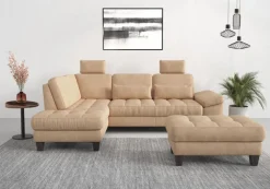 sit&more Ecksofa »Westham L-Form« mit Ottomane, mit oder ohne Schlaffunktion, Bettkasten, Verstellung
