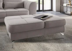 sit&more Hocker »Bendigo« mit Klappfunktion, Bodenfreiheit 12 cm, wahlweise in 2 Fußfarben