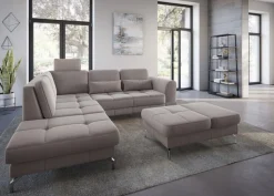 sit&more Hocker »Bendigo« mit Klappfunktion, Bodenfreiheit 12 cm, wahlweise in 2 Fußfarben