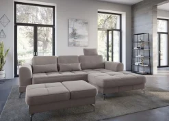 sit&more Hocker »Bendigo« mit Klappfunktion, Bodenfreiheit 12 cm, wahlweise in 2 Fußfarben