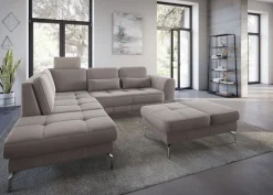 sit&more Hocker »Bendigo« mit Klappfunktion, Bodenfreiheit 15 cm, wahlweise in 2 Fußfarben