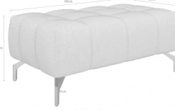 sit&more Hocker »Cool« mit silberfarbenen Füßen