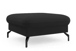 sit&more Hocker »Fashion« inklusive Federkern, mit hochwertigen, schwarzen Metallfüßen