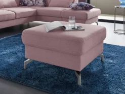 sit&more Hocker »Percy« Fußhöhe 12 cm, wahlweise mit unterschiedlichen Fußfarben