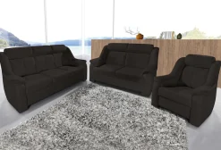 sit&more Polstergarnitur »Basel« Set, bestehend aus 3-Sitzer + 2-Sitzer + Sessel