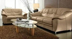 sit&more Polstergarnitur »Top Savona« NaturLEDER® (2-tlg), bestehend aus je einem 2- und 3-Sitzer, Federkern
