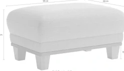 sit&more Polsterhocker »Concept« mit Buchefuß in drei Farben zur Auswahl