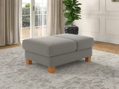sit&more Polsterhocker »Dundee« mit Klappfunktion, Federkern und hochwertigen Massivholzfüßen