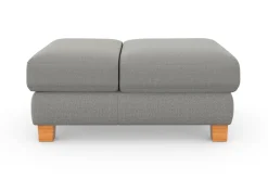 sit&more Polsterhocker »Dundee« mit Klappfunktion, Federkern und hochwertigen Massivholzfüßen