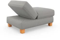 sit&more Polsterhocker »Dundee« mit Klappfunktion, Federkern und hochwertigen Massivholzfüßen