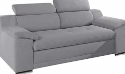 sit&more 3-Sitzer »Andiamo, B: 200 cm, Kopfteilverstellung, Wellenunterfederung« Komfortable Sitzhöhe 43 cm, frei im Raum stellbar, modernes Design