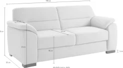 sit&more 3-Sitzer »Montego, B: 198 cm« mit Federkern