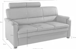 sit&more 3-Sitzer »Pisa« mit Federkern