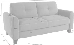 sit&more 2,5-Sitzer »Varese« inklusive Federkern