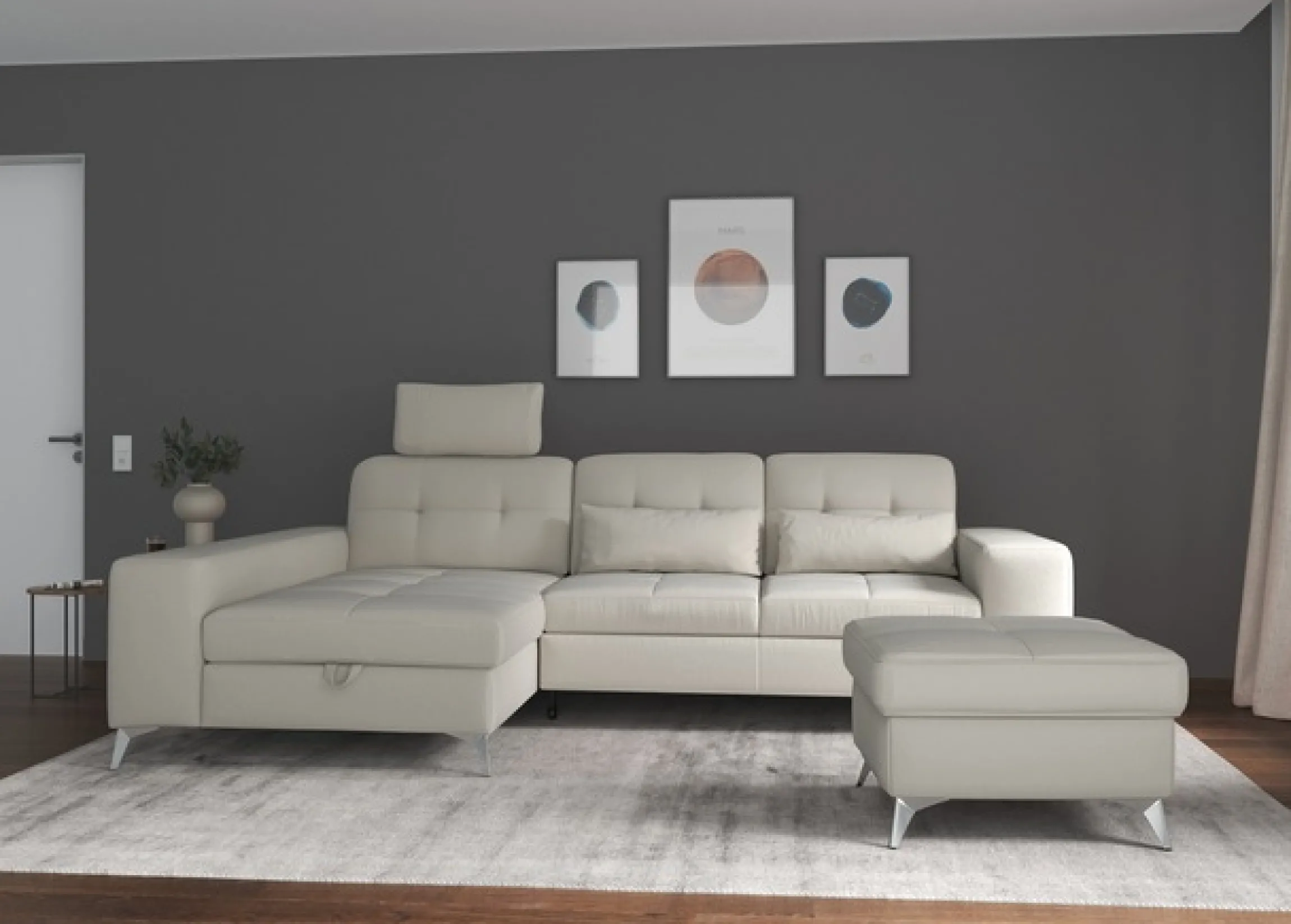 sit&more Sofakissen »Baviene« Set, bestehend aus 2 Nierenkissen