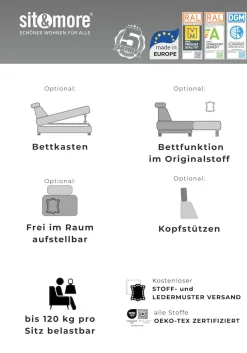 sit&more Sofakissen »Chelsea, 60 cm, Leder« zur Auswahl Sets mit 2 oder 3 Stück