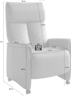 sit&more TV-Sessel »Cremona Comfort« wahlweise manuell oder elektrischer Funktion mit Akku