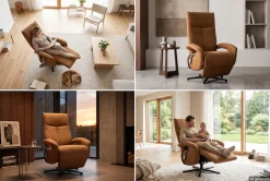 sit&more TV-Sessel »Tycoon mit Kopfteilverstellung und 360° Drehfunktion« wahlweise manuell oder elektrischer Funktion, auch mit Akku (kabellos)