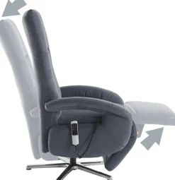 sit&more TV-Sessel »Tycoon mit Kopfteilverstellung und 360° Drehfunktion« wahlweise manuell oder elektrischer Funktion, auch mit Akku (kabellos)
