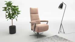 sit&more TV-Sessel »Vario Comfort, inkl. Kopfteilverstellung & 360° Drehfunktion« mit Gasdruck, Höhe der Armlehnen 62cm