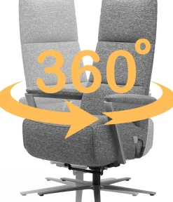 sit&more TV-Sessel »Vario Comfort, inkl. Kopfteilverstellung & 360° Drehfunktion« mit Gasdruck, Höhe der Armlehnen 62cm