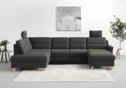 sit&more Wohnlandschaft »Farö U-Form« inklusive Federkern, wahlweise mit Schlaffunktion und Bettkasten