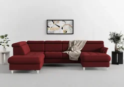 sit&more Wohnlandschaft »Marano U-Form« inklusive Kopfteilverstellung, optional Schlaffunktion & Bettkasten