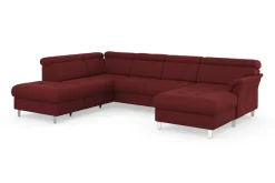 sit&more Wohnlandschaft »Marano U-Form« inklusive Kopfteilverstellung, optional Schlaffunktion & Bettkasten