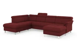 sit&more Wohnlandschaft »Marano U-Form« inklusive Kopfteilverstellung, optional Schlaffunktion & Bettkasten