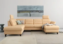 sit&more Wohnlandschaft »Mellum U-Form« Federkern, wahlweise mit Schlaffunktion, Stauraum und Armteilfunktion