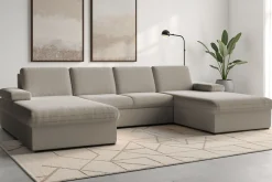 sit&more Wohnlandschaft »Moreno U-Form, B: 309 cm« mit Armteilverstellung, optional Schlaffunktion
