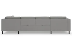 sit&more Wohnlandschaft »Olsen U-Form« inklusive Sitztiefenverstellung, optional Schlaffunktion, 15cm hoch