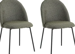 SIT Polsterstuhl »Set 2 St. – Gepolsterte Esszimmerstühle mit abgerundeter Rückenlehne« (Set) 2 Stk.mit abgerundeter Rückenlehne und Bouclestoff